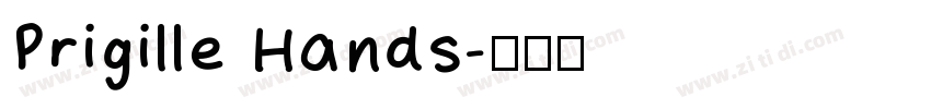 Prigille Hands字体转换